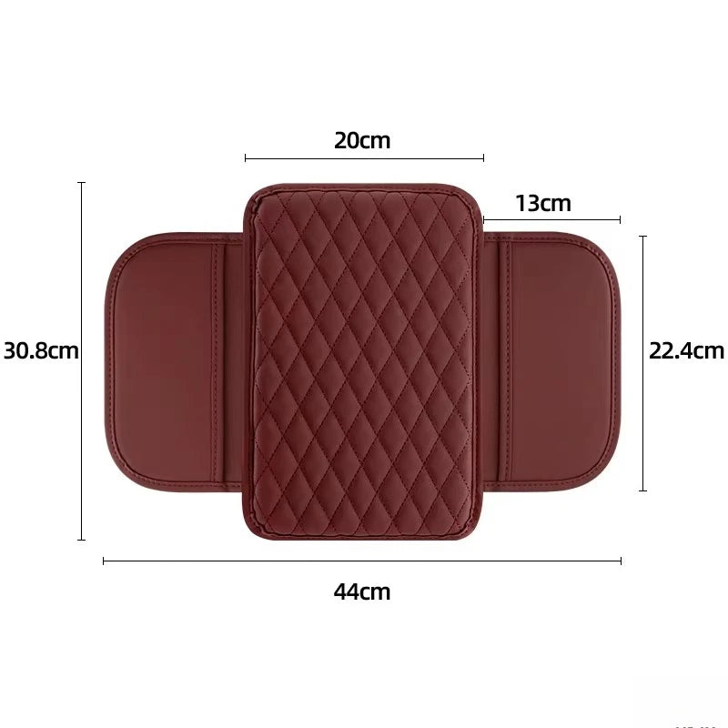 Maroon gepolstertes Cover für eine universelle Armlehnen-Schutzhülle für das Auto