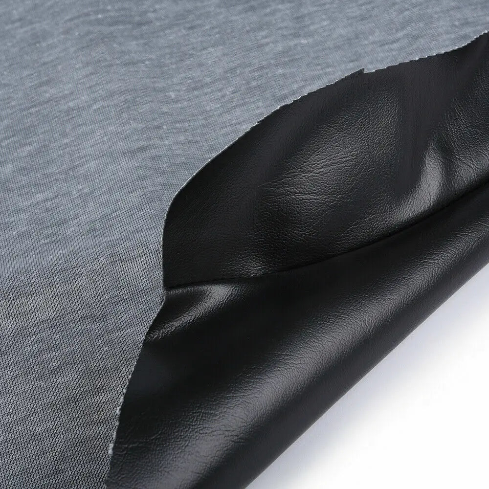 Black leather seat cover for a Honda Fourtrax 300 ATV, showing the material texture and stitching.