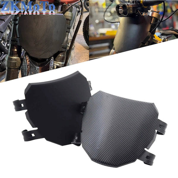 Black universal motorcycle number plate holder designed for secure mounting.