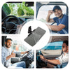 Extensor de visera para coche mostrado en varios contextos, incluyendo dentro del coche y siendo usado por conductores.