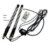 RGB chasing light whip for off-road vehicles with a controller and cable