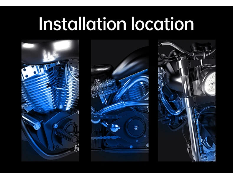 Installation location showing an RGB LED atmosphere light installed on a vehicle component.