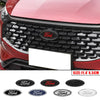 A set of Ford emblem badge stickers in various finishes for use on a vehicle's hood and trunk.