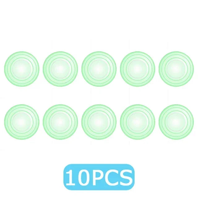 Ten silicone pads for car door anti-shock protection