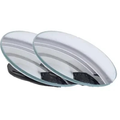 A 360° adjustable car blind spot rearview mirror with a silver finish.