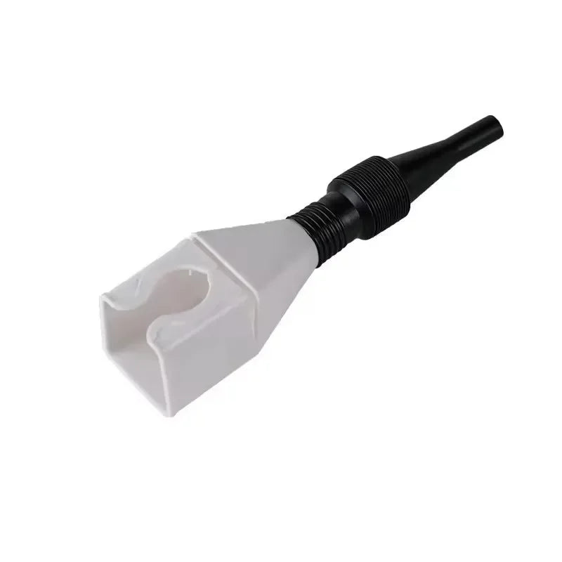 Embudo plegable blanco para repostar gasolina de coche y motocicleta