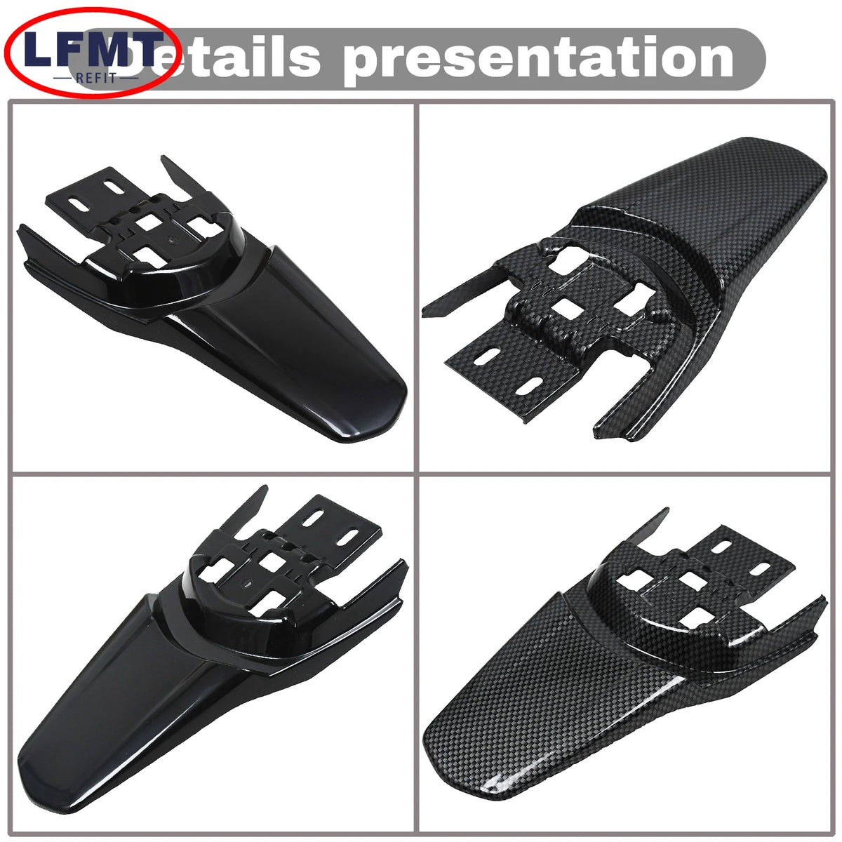 Presentation of aftermarket rear fender parts for Sur-Ron electric bikes