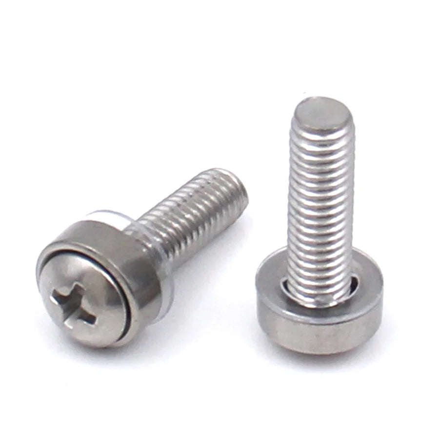 A set of 304 stainless steel cage nuts and machine screws, including a threaded bolt and a corresponding nut.