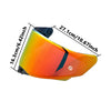 Replacement anti-UV windproof visor for KYT TT REVO helmets shown in profile view.