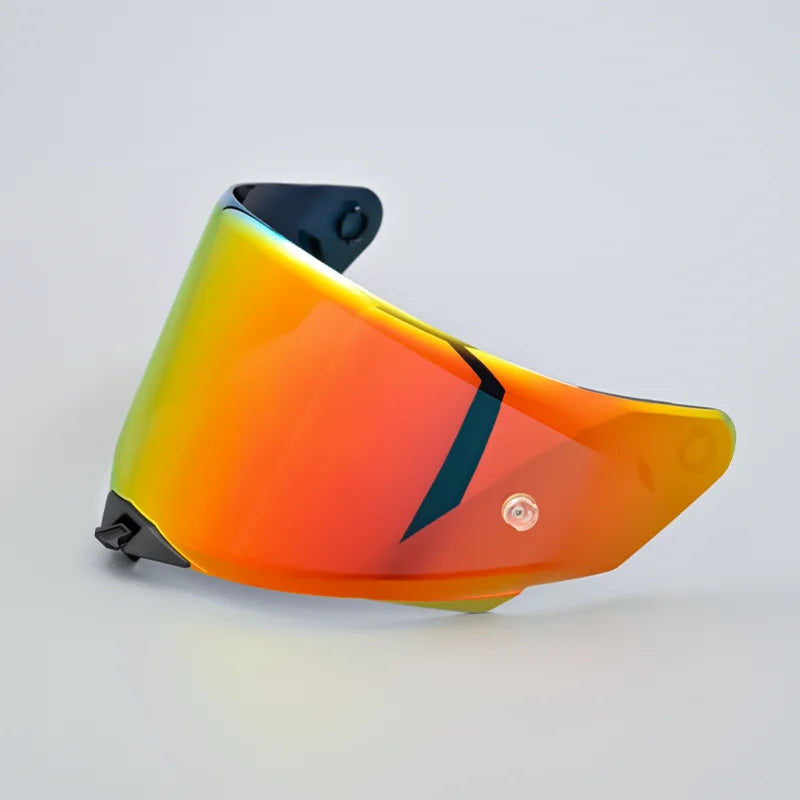 A replacement anti-UV windproof visor for a KYT TT REVO helmet, featuring an orange and yellow gradient lens.