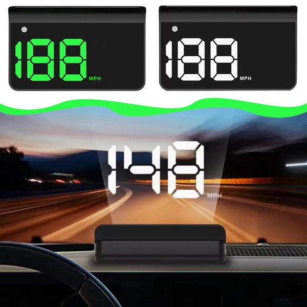 A car dashboard display showing a speed of 188 MPH, with an overlay displaying 148 MPH.