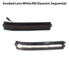 A black smoked lens light bar with an amber LED, used as a side mirror marker light.
