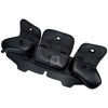 Black motorcycle windshield fairing storage bag with multiple compartments