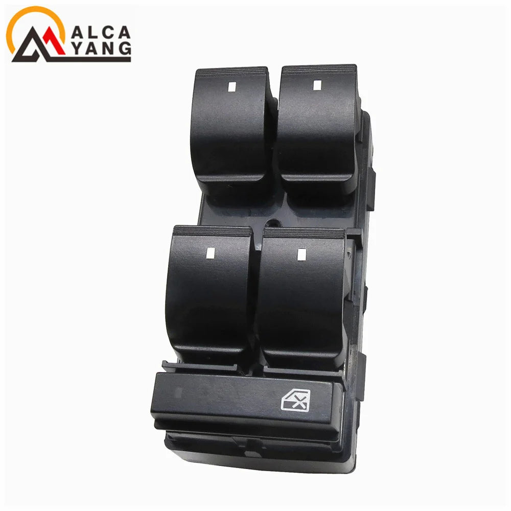 Black power window control switch replacement for Chevy Silverado, GMC Sierra, and similar vehicles