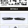 A collection of carbon fiber interior decoration parts and components for a Mustang.