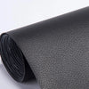 Rueda de parches autoadhesivos de cuero PU negro para reparar sofás y bolsos