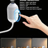 A hand touches a white night light device to adjust the brightness level, shown in low, medium, and high settings.