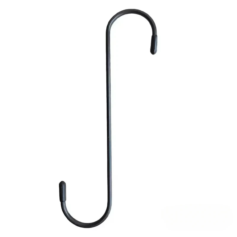 A black suspension disc service brake caliper hook with a curved design.