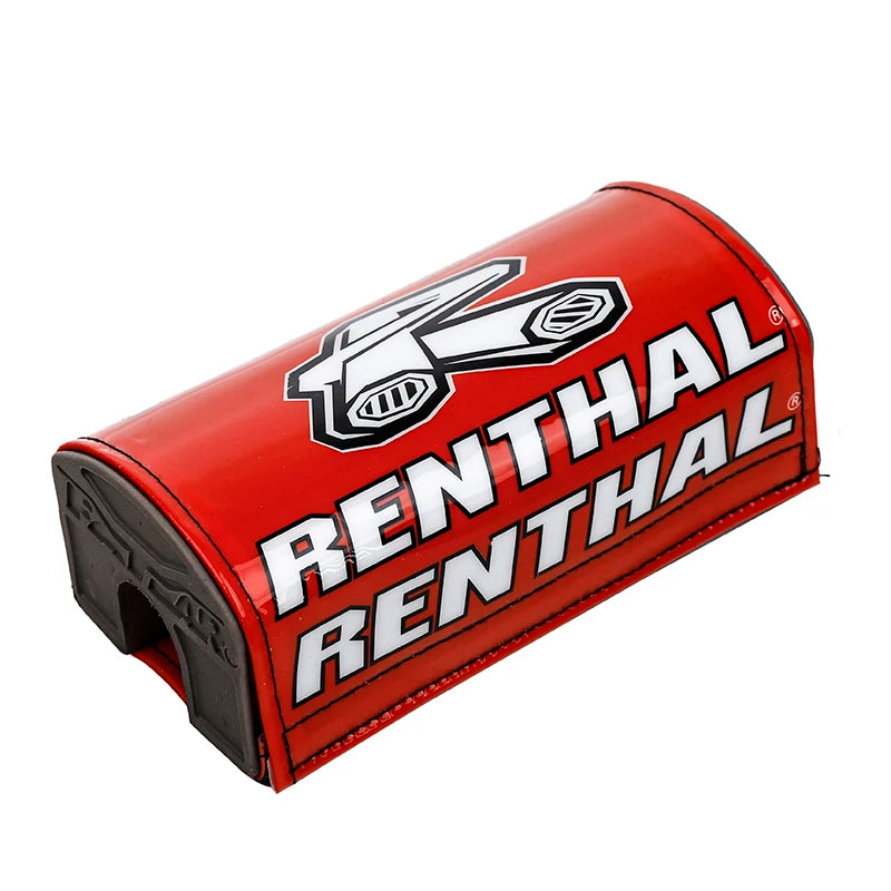 Red foam chest protector pads for motorcycle handlebars