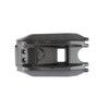 Black carbon fiber battery compartment cover for electric bikes