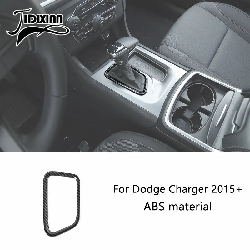 Carbon fiber ABS material interior decoration kit for a Dodge Charger