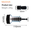 A black and silver professional wheel hub rust removal kit with a 110mm length and 50mm height.