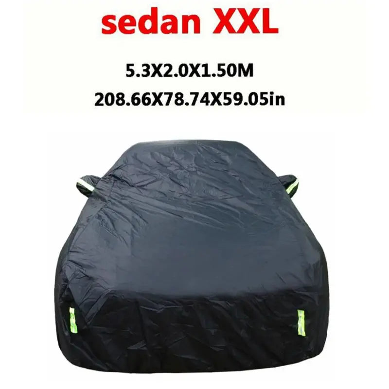 Black sedan XXL universal all-weather car cover