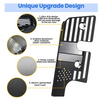 Close-up view of a black heavy duty sun visor repair clip showing its unique upgrade design features.
