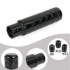 Black carbon fiber style aluminum gear shift knob with M8 and M12 thread options