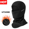 Black Rockbros LF7345BK thermal fleece balaclava for cold weather sports