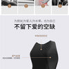 A black ergonomic 3D memory foam headrest pillow designed for neck and lumbar support.