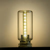 Klares Glasrohr mit Ambient-LED, als Nachtlicht für Auto oder Innenräume.