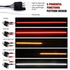 A set of five powerful functions pattern design lights including tail lights, brake light, left turn signal light, right turn