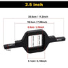 Black dual LED pod mount brackets with dimensions including 2.5 inch size.