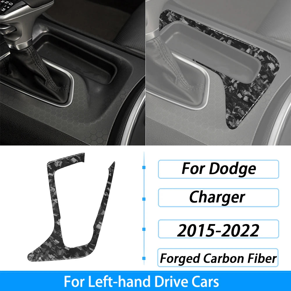 Calcomanías de fibra de carbono forjada para un Dodge Charger de mano izquierda