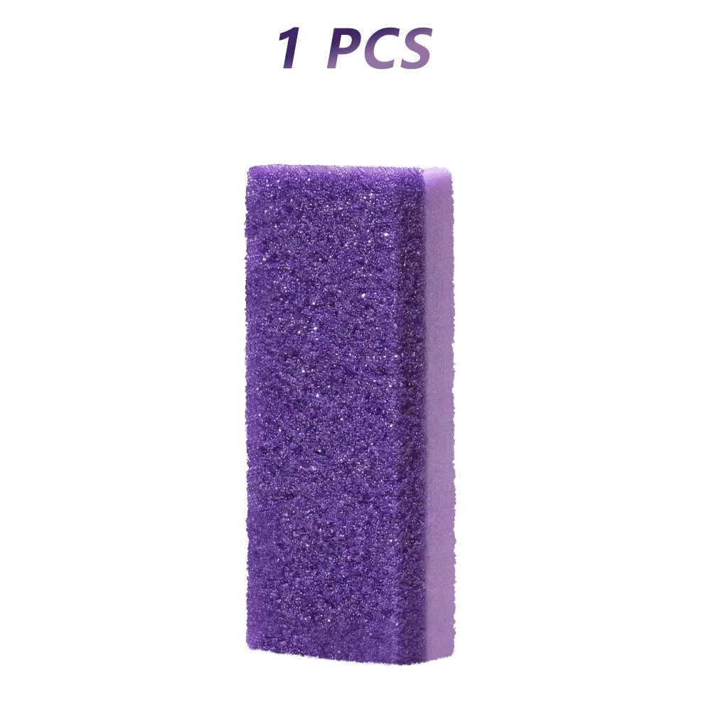 Pierre à pieds en verre violet pour l'exfoliation des peaux mortes