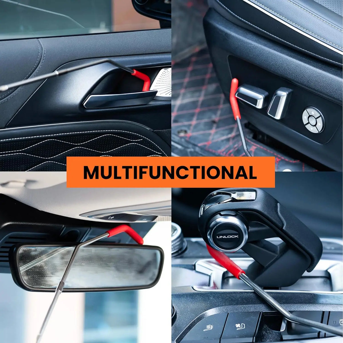 Multifunktiges Set für Autotürreparatur und -sicherung mit Werkzeugen und Komponenten