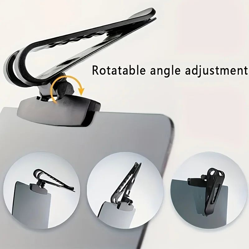 A close-up view of an adjustable polarized car sun visor extender with a rotatable angle adjustment mechanism.