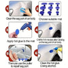 A six-step guide showing how to use a professional car dent puller tool kit to repair a sag port on a car body.