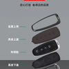 A set of car key covers made of zinc alloy and leather, shown in various configurations.
