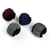Three crystal diamond rhinestone steering wheel covers in red, blue, and black.