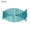 A pattern of teal reflective wheel rim strips designed for motorcycles and cars.