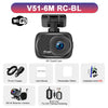 A black 4K DashCam camera with a lens and mounting bracket is shown alongside accessories like a power charger, manual, and i