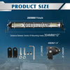 An ultra bright LED light bar with 280mm length and mounting holes spaced 304mm apart.