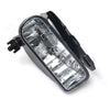 Conjunto de faro antiniebla de reemplazo para vehículo, mostrando la lente transparente y la carcasa negra.