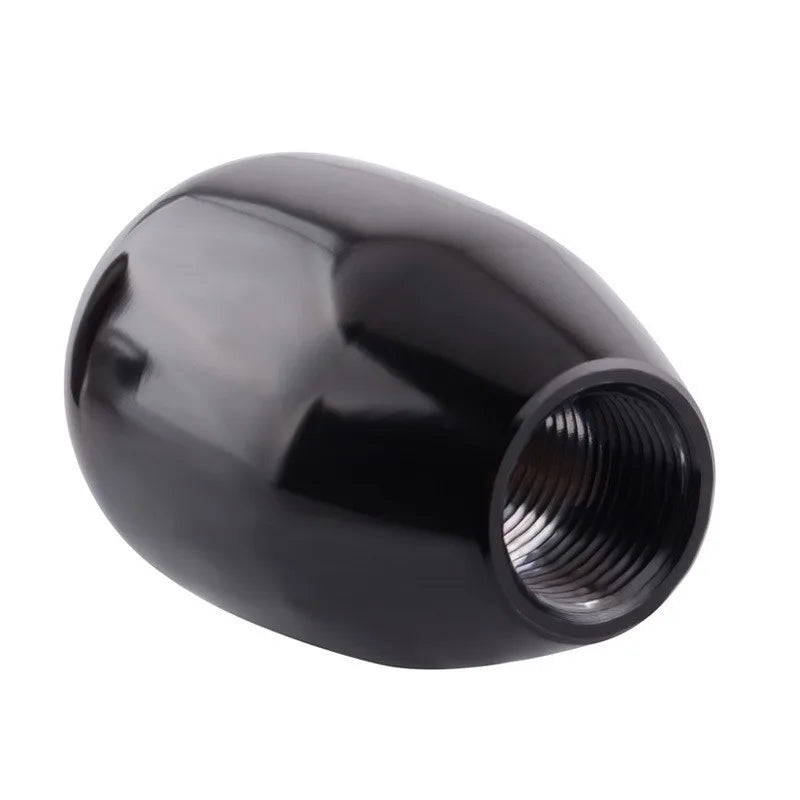 Glänzender schwarzer Universal-5-Gang-Metall-Schaltknauf für das Auto.