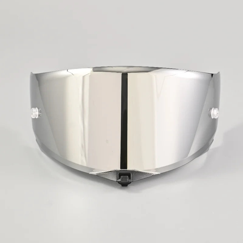 Silver replacement anti-UV windproof visor for KYT TT REVO helmets