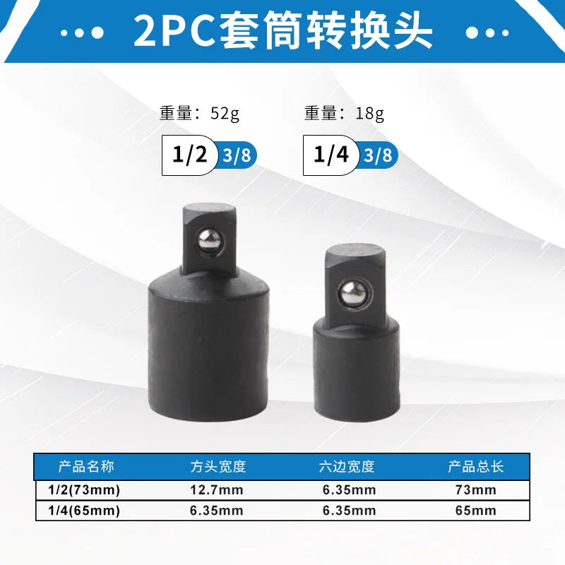 Two oil filter removal tools in black, showing different sizes for 2PC conversion.