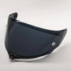 Black replacement motorcycle helmet visor for KYT TT Revo