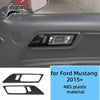 Carbon fiber interior trim piece for a Ford Mustang 2015+ vehicle